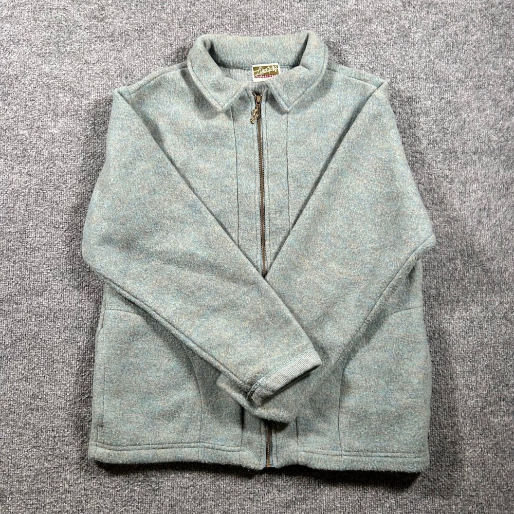 Lifestyles Jacket Womens Size Large Blue Alaska Embroidered Fleece Full Zip Soft